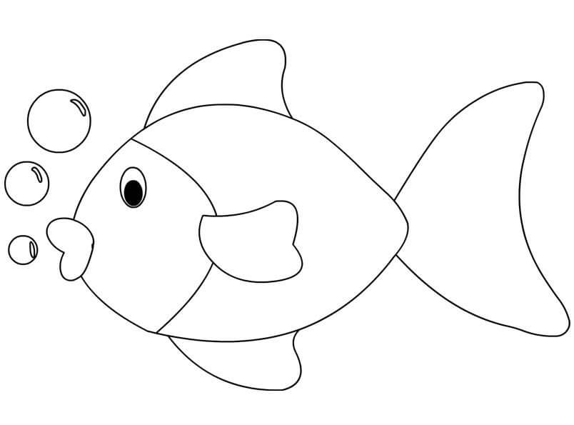 Desenhos de Peixe Grande para colorir