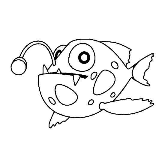 Desenhos de Peixe-Lanterna para colorir