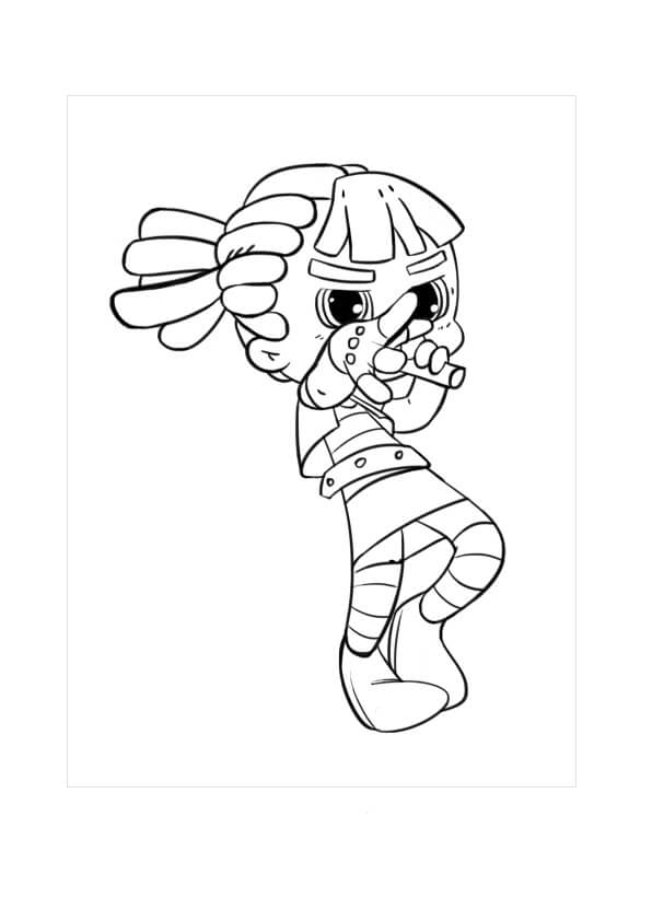 Desenhos de Personagem de Garota Cantora para colorir