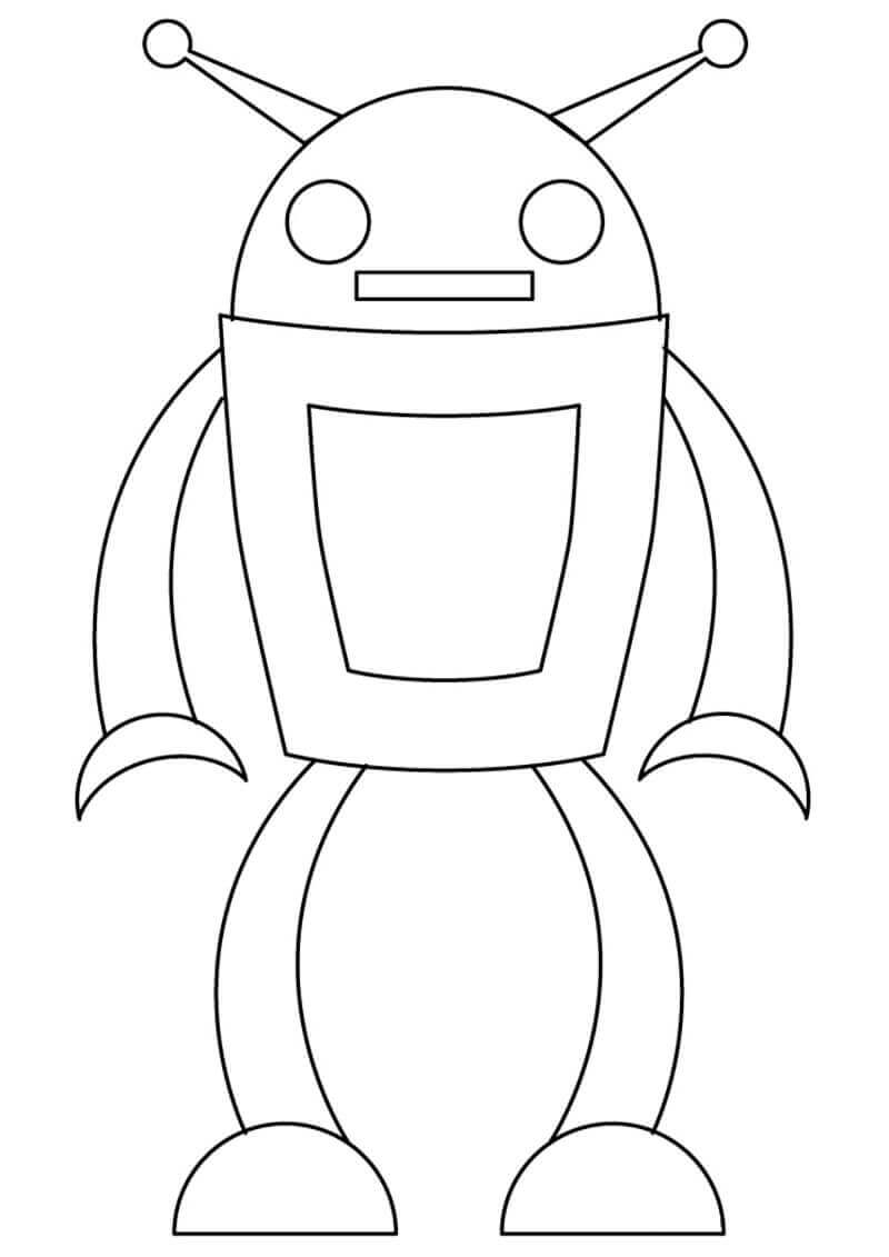 Desenhos de Robô Estranho para colorir