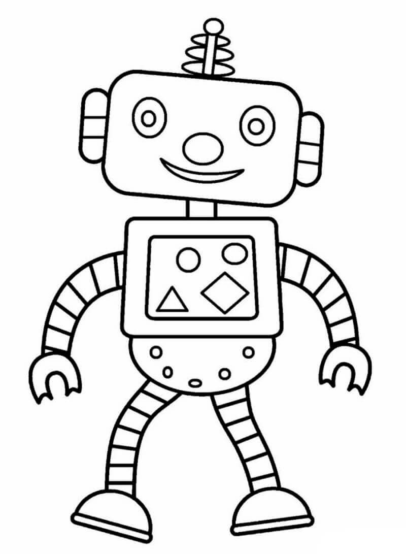 Desenhos de Robô Fofo para colorir