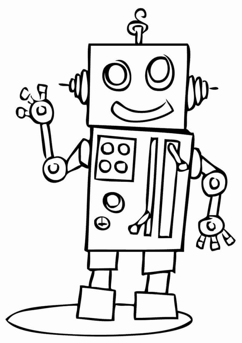 Desenhos de Robot Engraçado para colorir