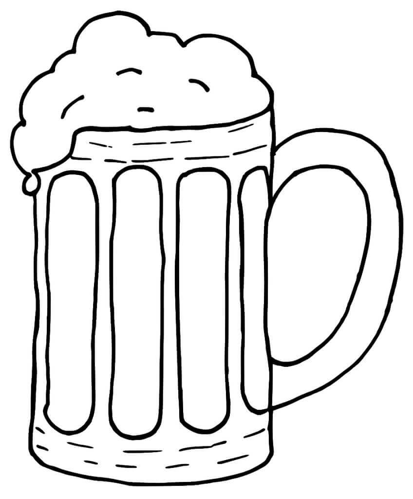 Desenhos de Saudações para Canecas de Cerveja para colorir