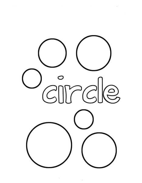 Seis Círculo para colorir