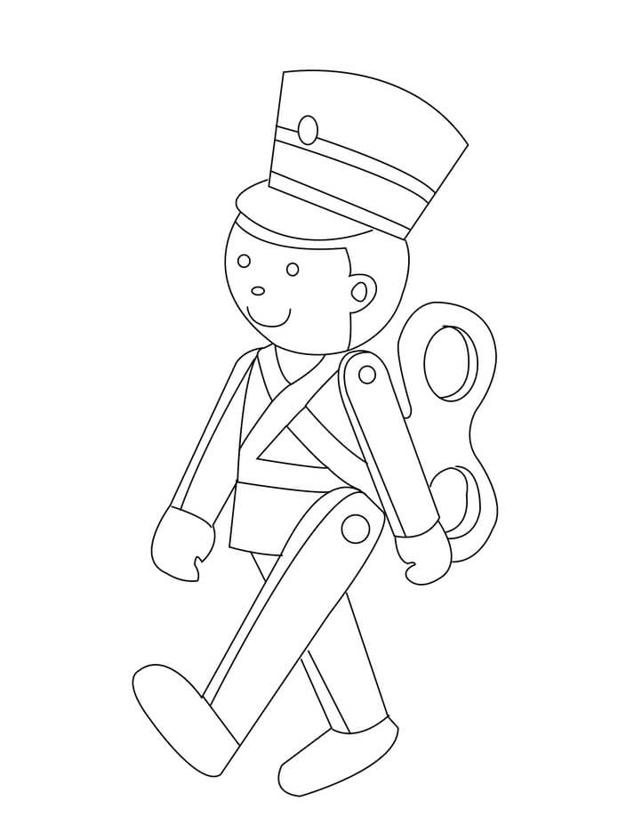 Desenhos de Soldado de Brinquedo Andando para colorir