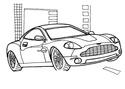 Aston Martin Vanquish para colorir