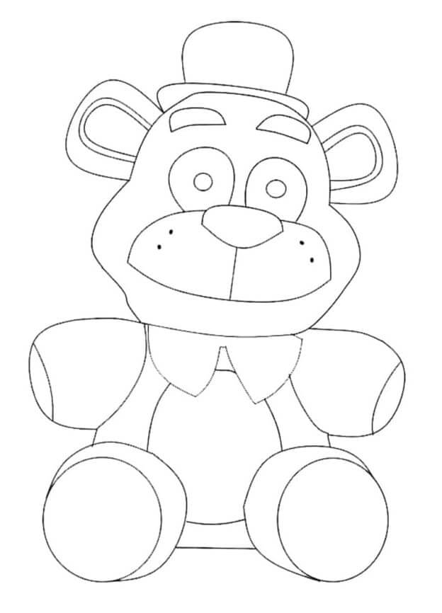 Desenhos de Brinquedo fofo Freddy FNAF para colorir