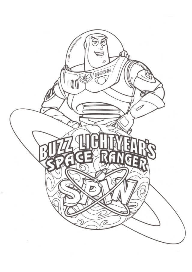 Desenhos de Buzz Lightyear 3 para colorir