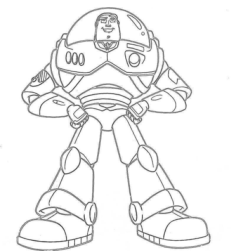 Desenhos de Buzz Lightyear 4 para colorir