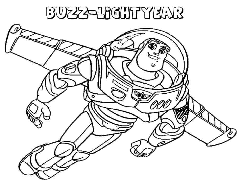 Buzz Lightyear 5 para colorir