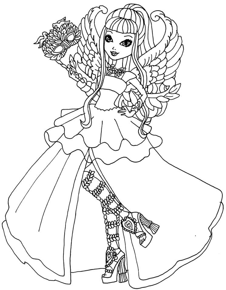 C.A Cupido Thronecoming para colorir