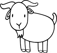 Desenhos de Cabra Fácil para colorir