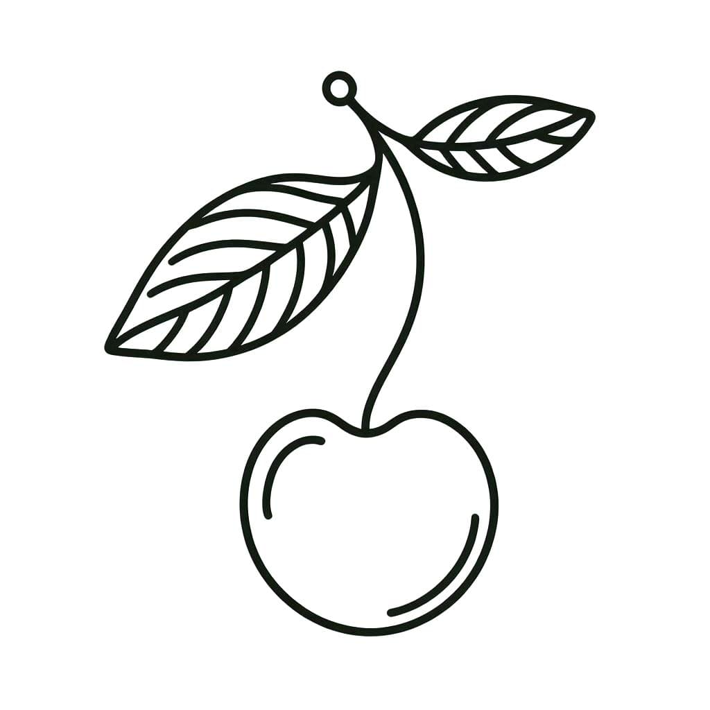 Cereja 6 para colorir