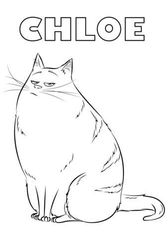 Desenhos de Chloe para colorir