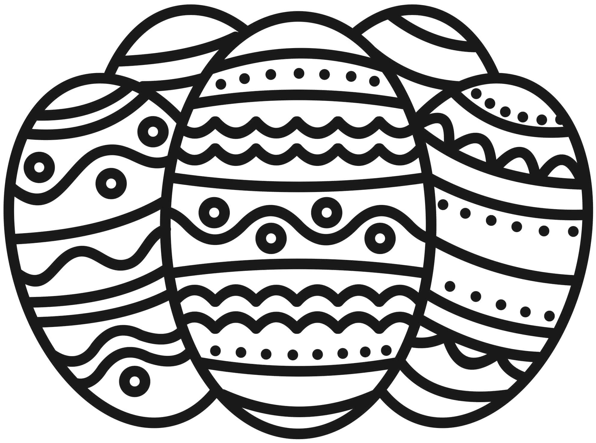 Desenhos de Cinco Ovos para colorir