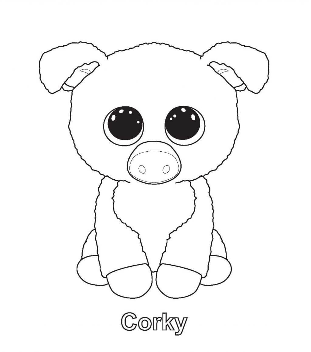 Corky Beanie Boo para colorir