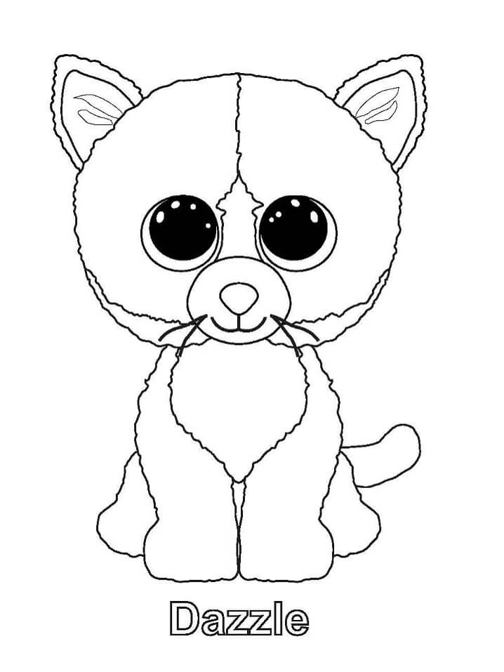 Desenhos de Dazzle Beanie Boo para colorir