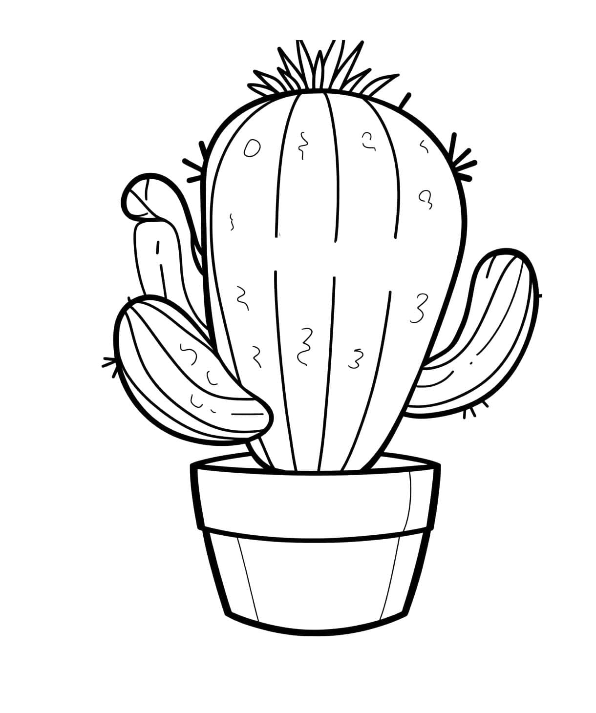 Desenhar Cacto para crianças para colorir