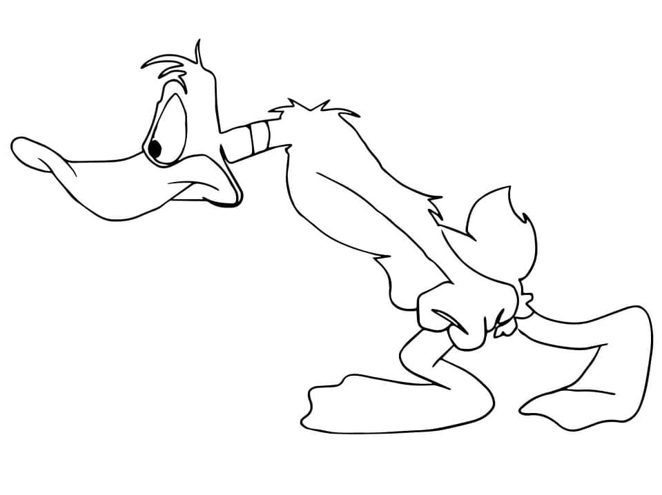 Desenhos de Desenhar Irritado Daffy Duck para colorir