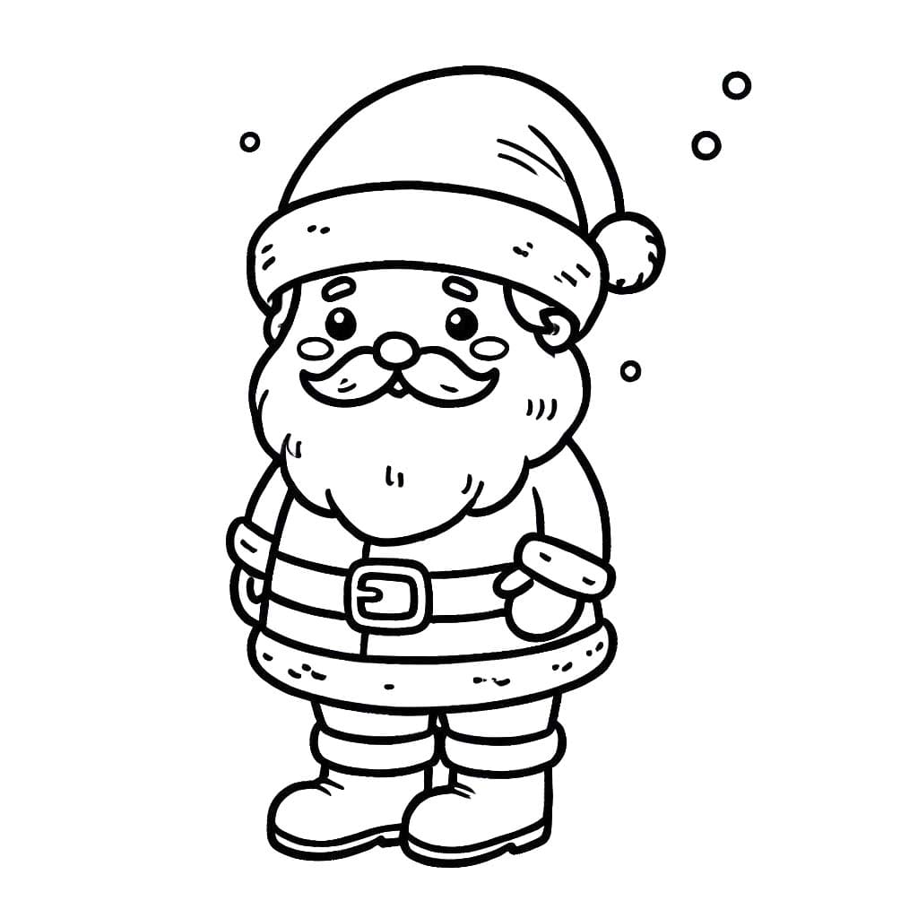 Desenhos de Desenhar Papai Noel 1 para colorir