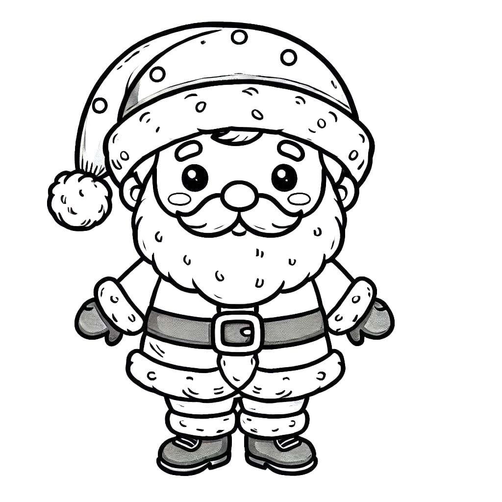 Desenhos de Desenhar Papai Noel 2 para colorir