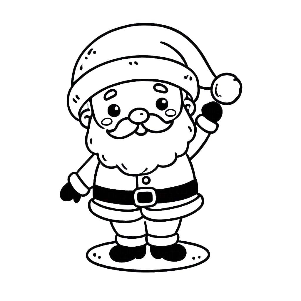 Desenhos de Desenhar Papai Noel 3 para colorir