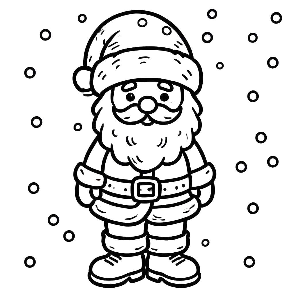 Desenhos de Desenhar Papai Noel 4 para colorir