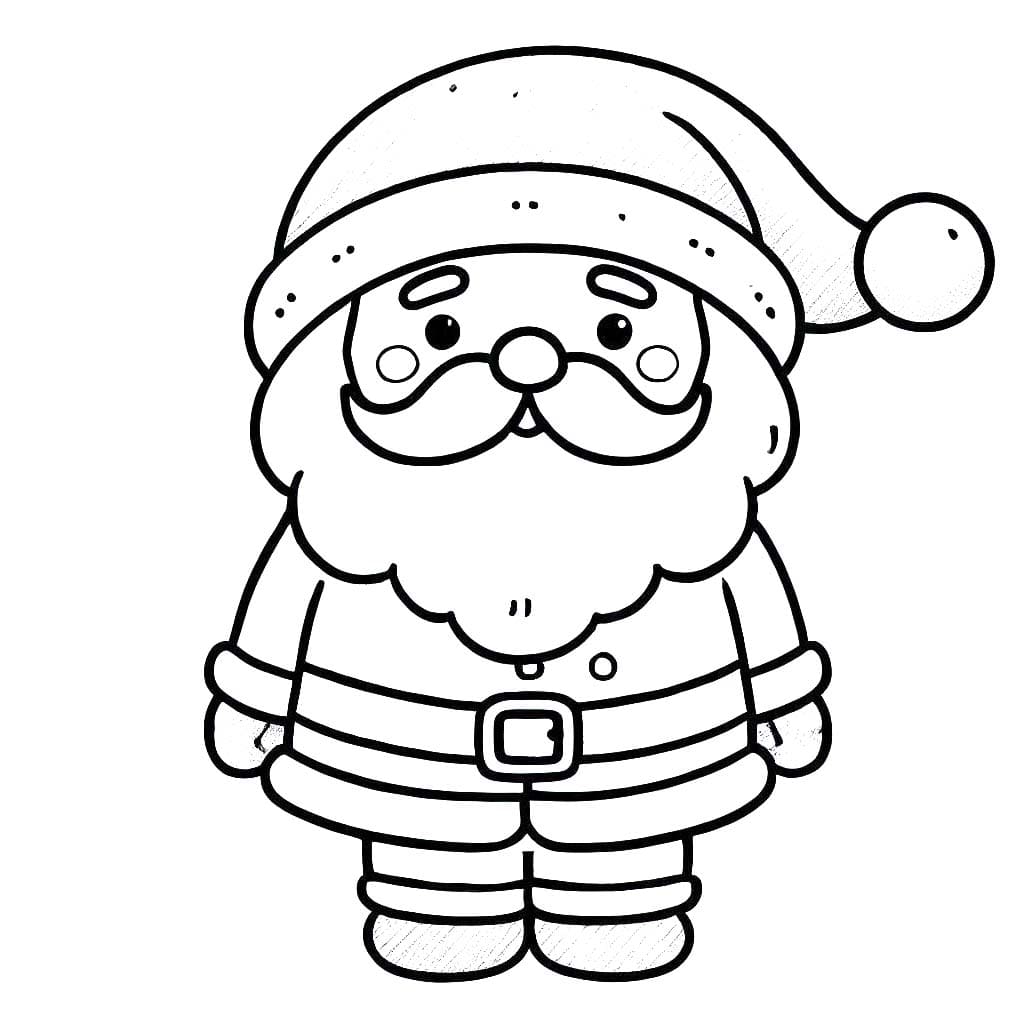 Desenhos de Papai Noel para Colorir