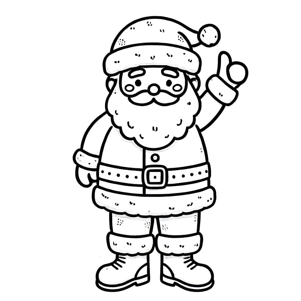 Desenhos de Desenhar Papai Noel 6 para colorir