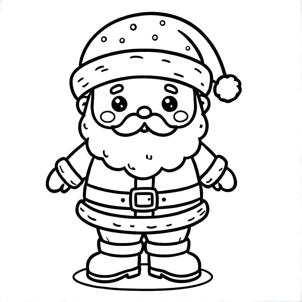 Desenhos de Desenhar Papai Noel 7 para colorir