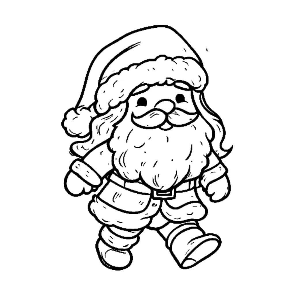 Desenhos de Desenhar básico Papai Noel para colorir