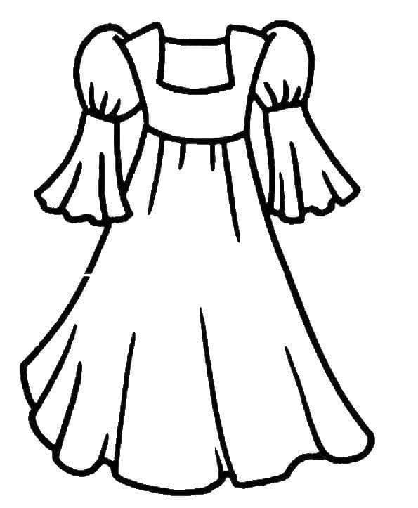 Desenhos de Desenhar vestido grátis para crianças para colorir