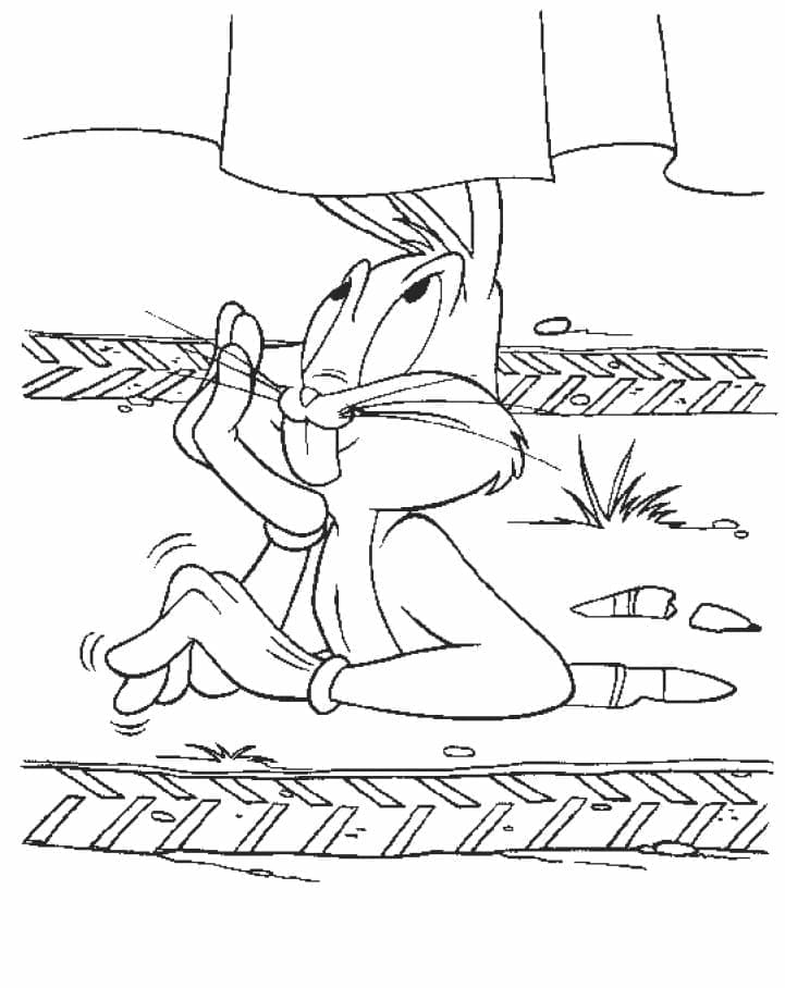 Desenhos de Desenhe Bugs Bunny para Crianças para colorir