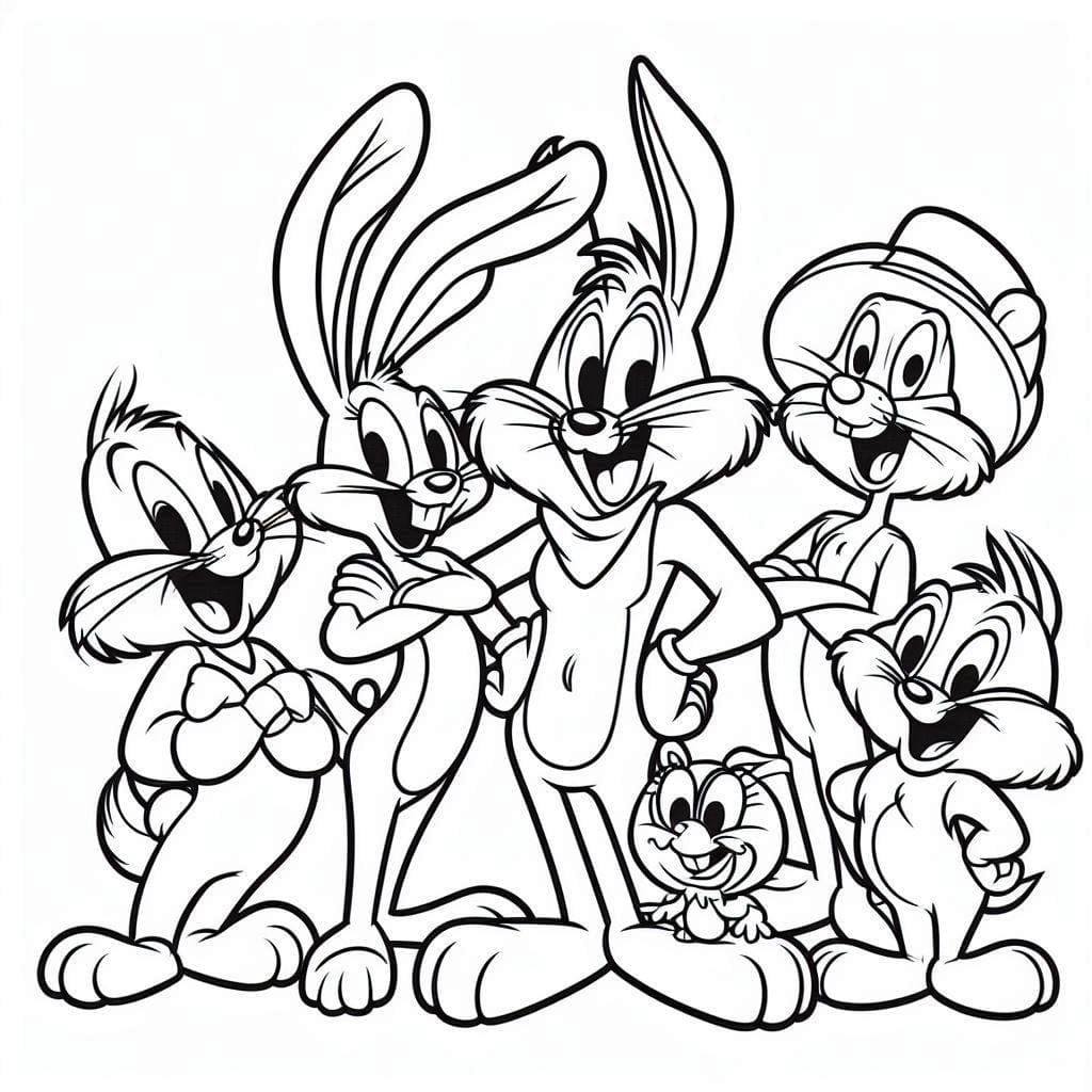 Desenhos de Desenhe Looney Tunes 7 para colorir