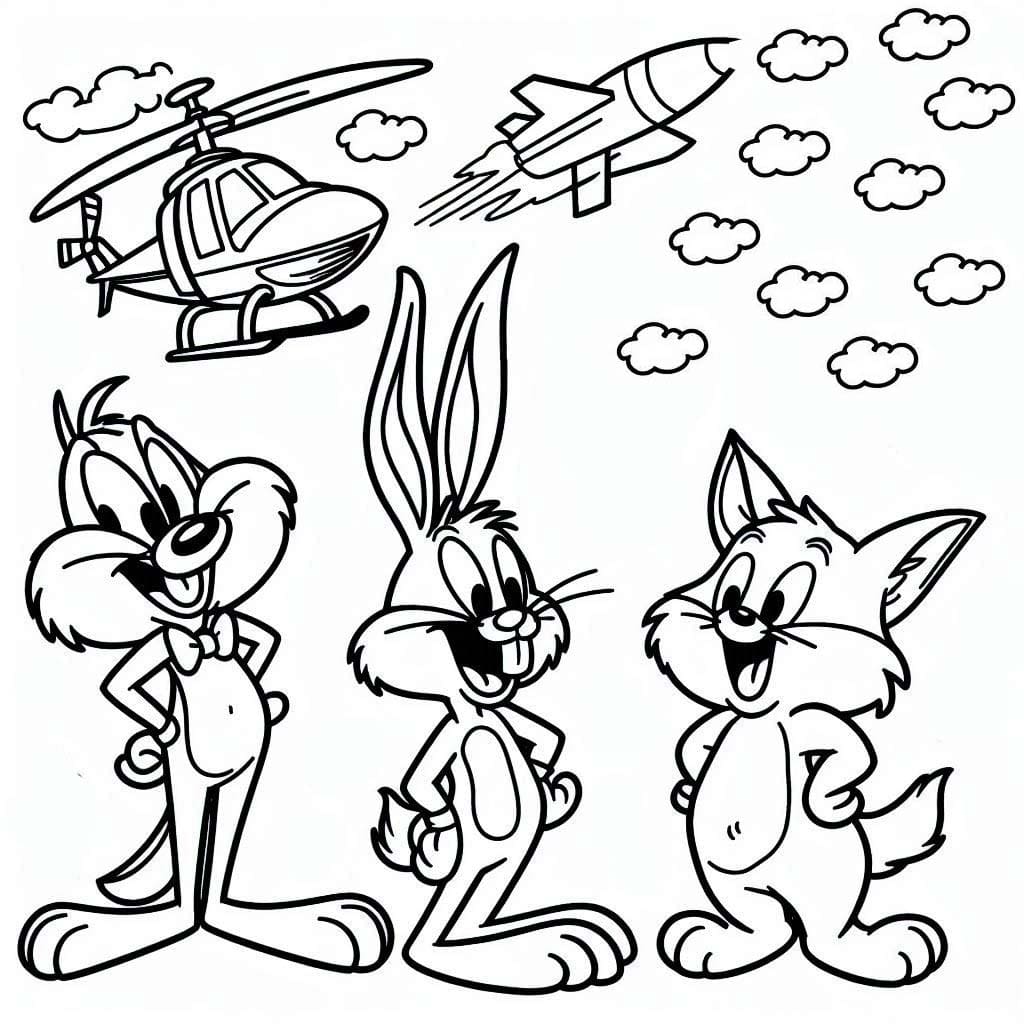 Desenhos de Desenhe Looney Tunes 9 para colorir