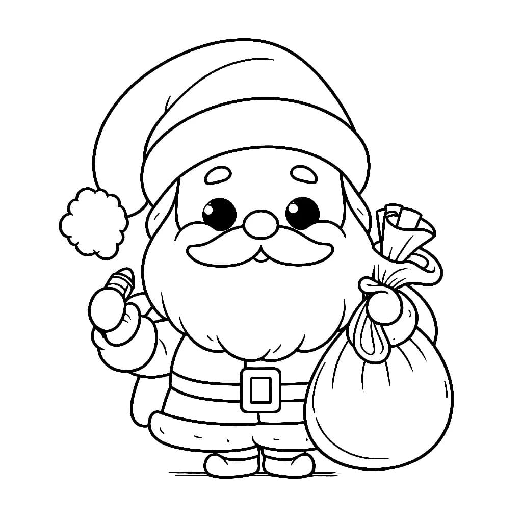 Desenhos de Desenhe Papai Noel para imprimir para colorir