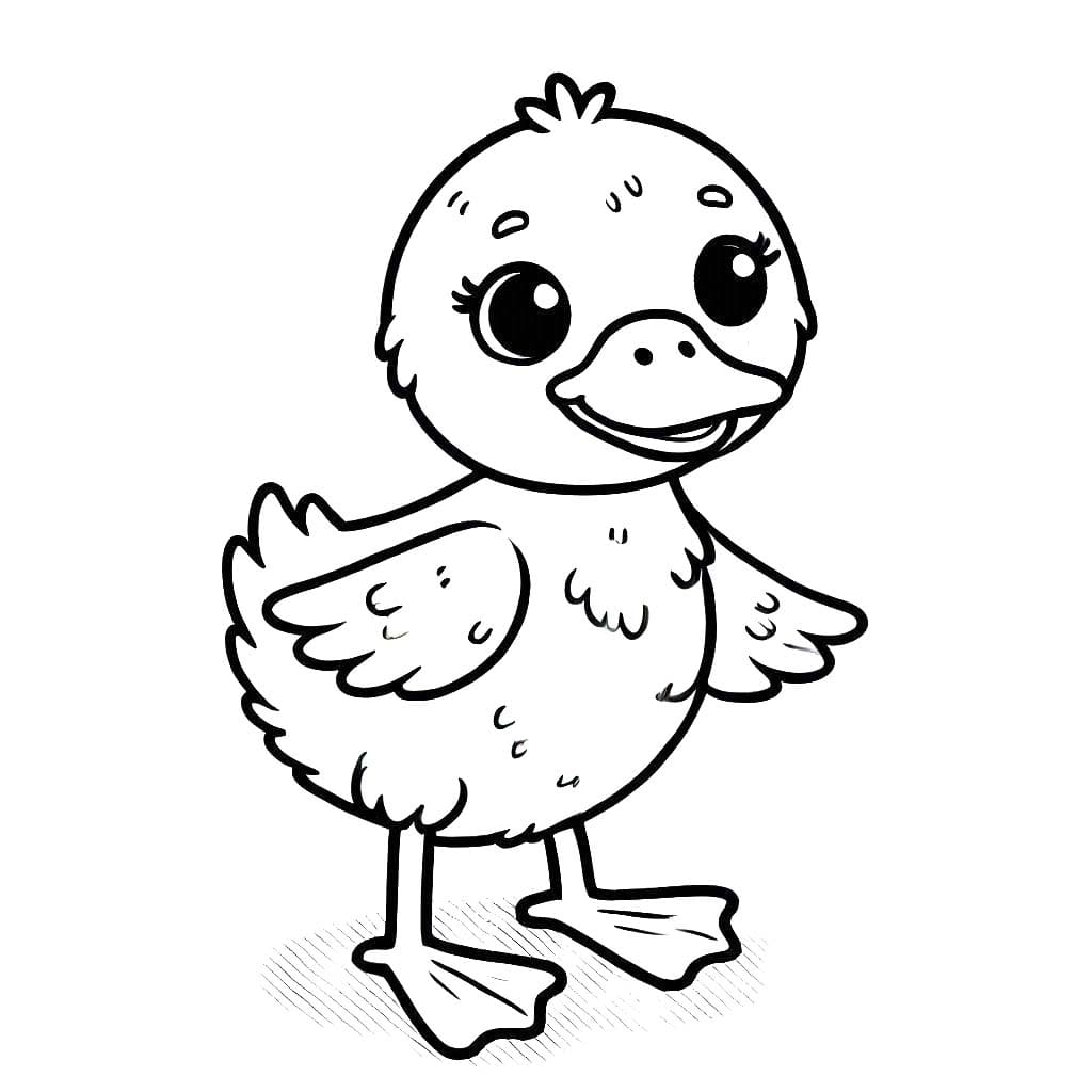 Desenhos de Desenhe Pato 1 para colorir