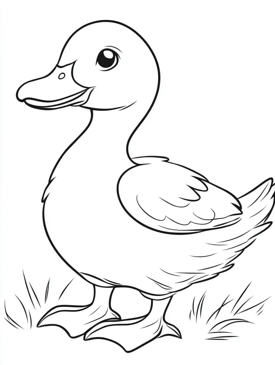 Desenhos de Desenhe Pato para impressão grátis para colorir