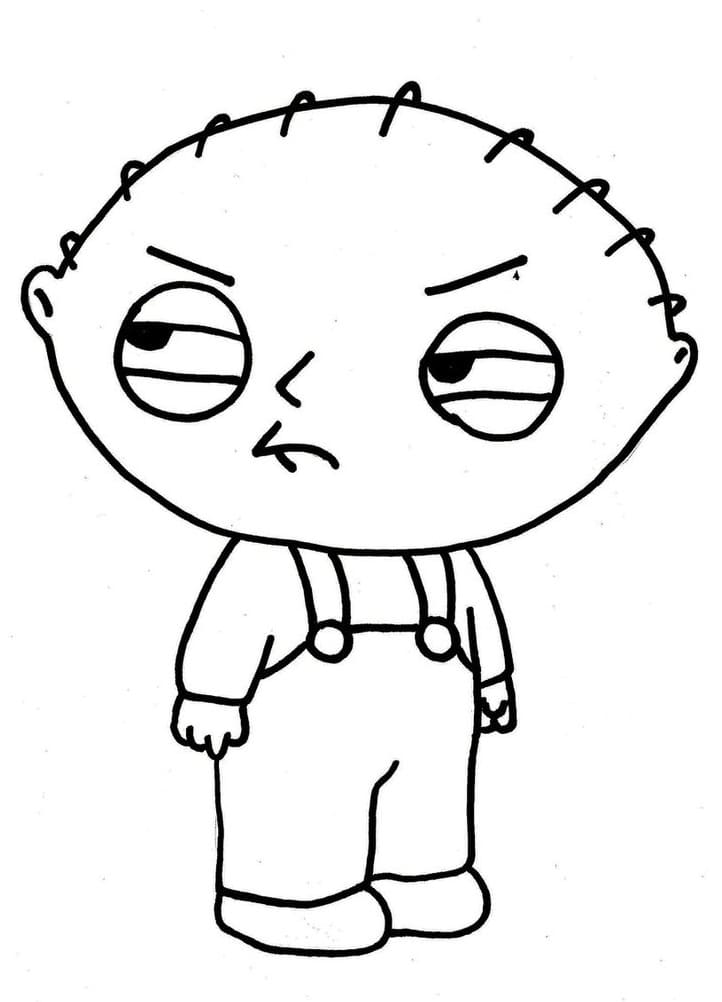 Desenhos de Desenhe Stewie livre para colorir