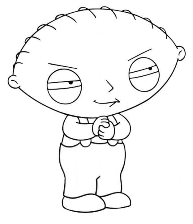 Desenhos de Desenhe o Stewie Griffin do Mal para colorir