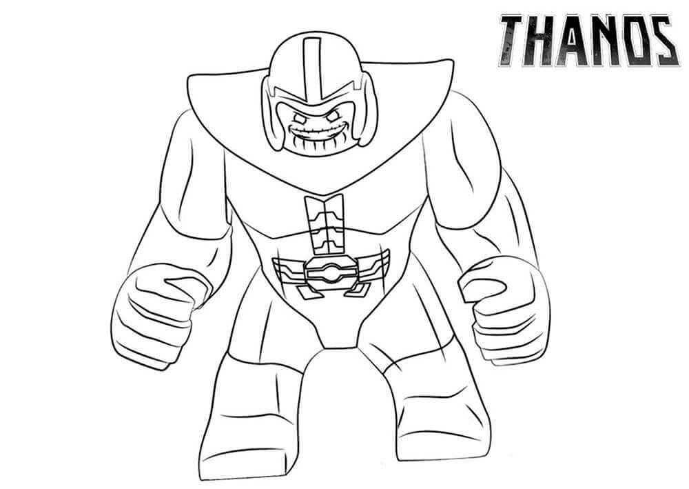 Desenho Lego Thanos para colorir