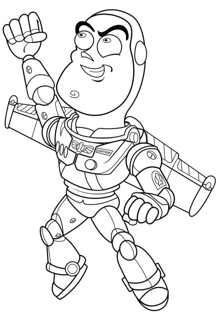 Desenhos de Divertido Buzz Lightyear para colorir