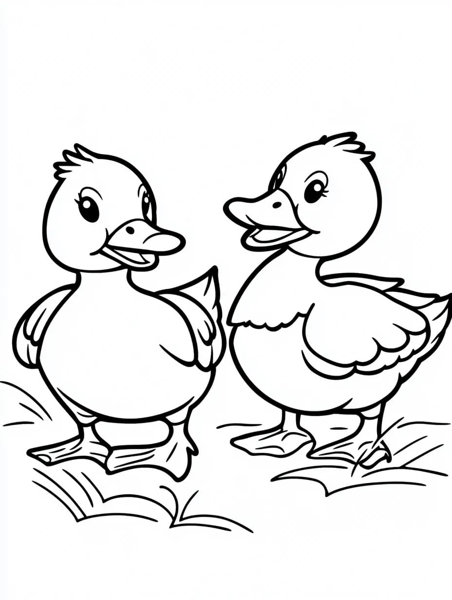 Desenhos de Pato para Colorir