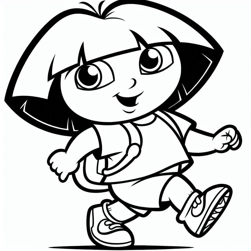 Desenhos de Dora a Aventureira 1 para colorir