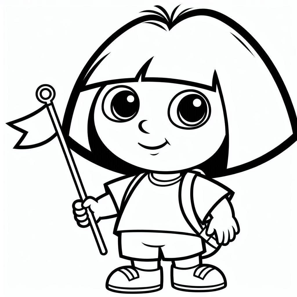 Desenhos de Dora a Aventureira 3 para colorir