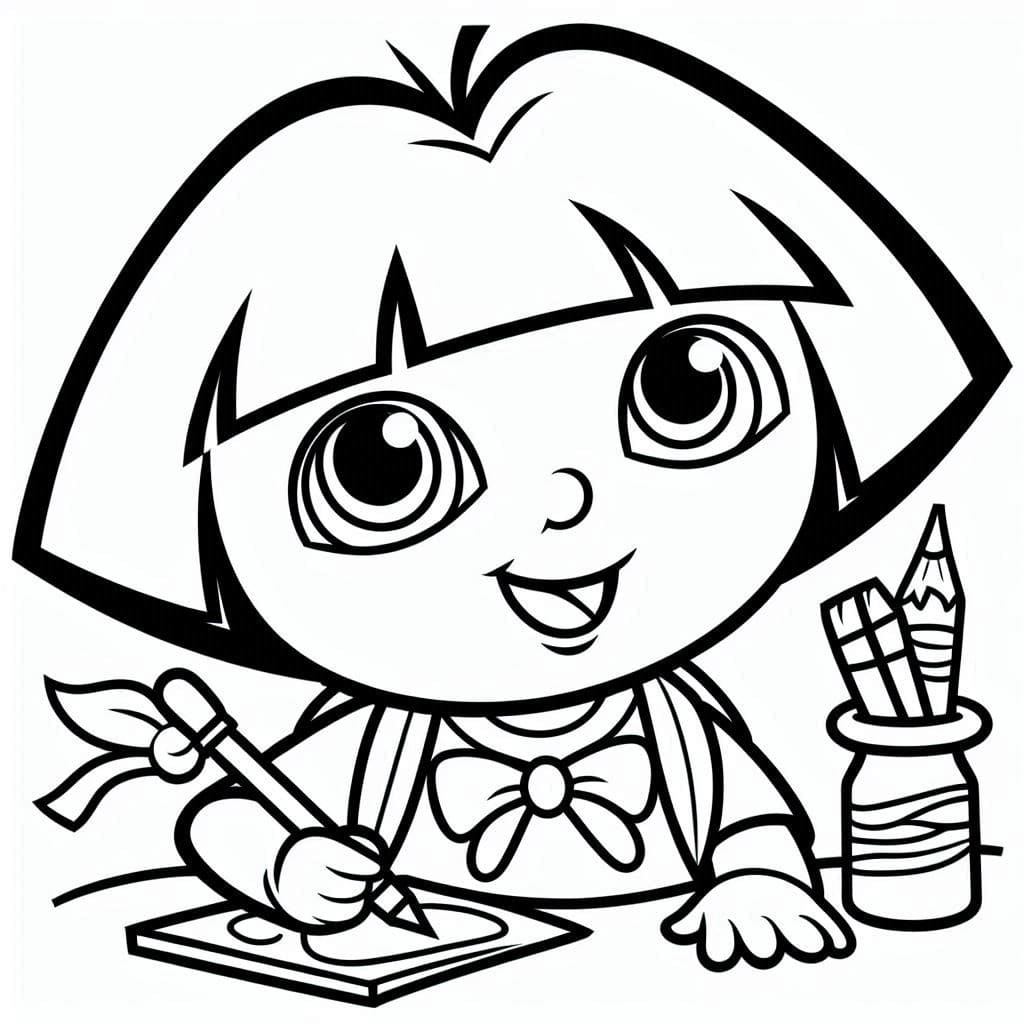 Desenhos de Dora a Aventureira 4 para colorir