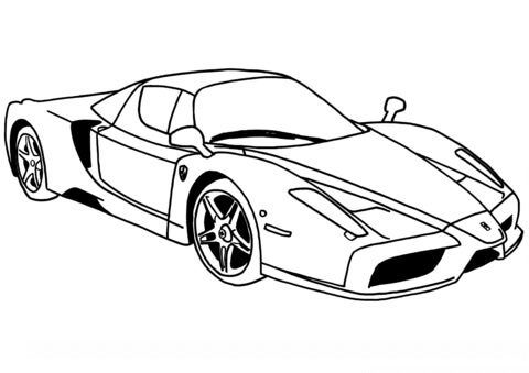 Desenhos de Enzo Ferrari para colorir