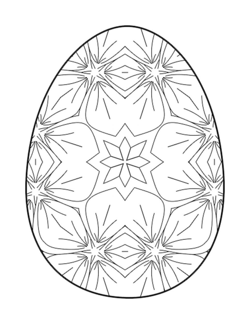 Desenhos de Estrelas de Ovo para colorir