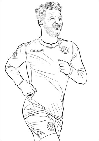 Desenhos de Feliz Dries Mertens para colorir