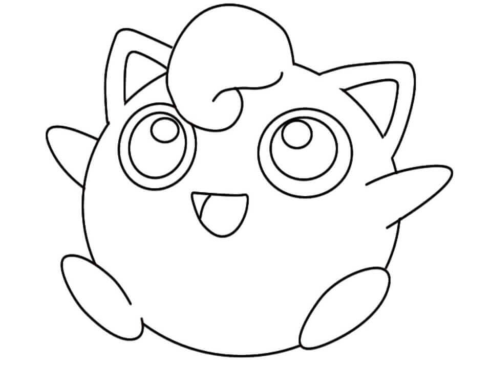Desenhos de Feliz Jigglypuff para colorir